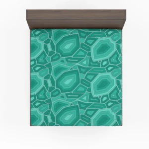 Hand Drawn Turtle Shell Pattern Fitted Sheet