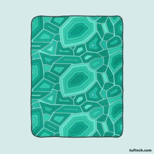 Hand Drawn Turtle Shell Pattern Fleece Blanket 1