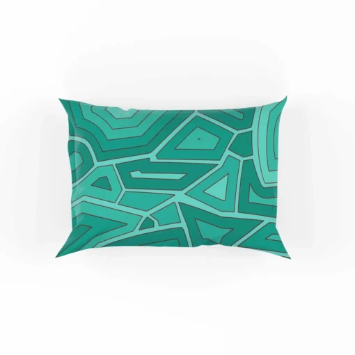 Hand Drawn Turtle Shell Pattern Pillow Case