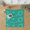 Hand Drawn Turtle Shell Pattern Rug