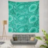 Hand Drawn Turtle Shell Pattern Wall Tapestry