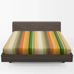 Hand Drawn Woodsy Stripes Fitted Sheet 1