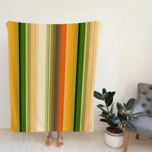 Hand Drawn Woodsy Stripes Fleece Blanket