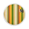 Hand Drawn Woodsy Stripes Round Beach Towel