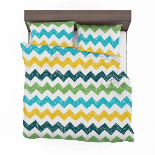 Hand Drawn Zigzag Pattern Bedding Set 2