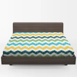 Hand Drawn Zigzag Pattern Fitted Sheet 1