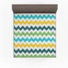 Hand Drawn Zigzag Pattern Fitted Sheet