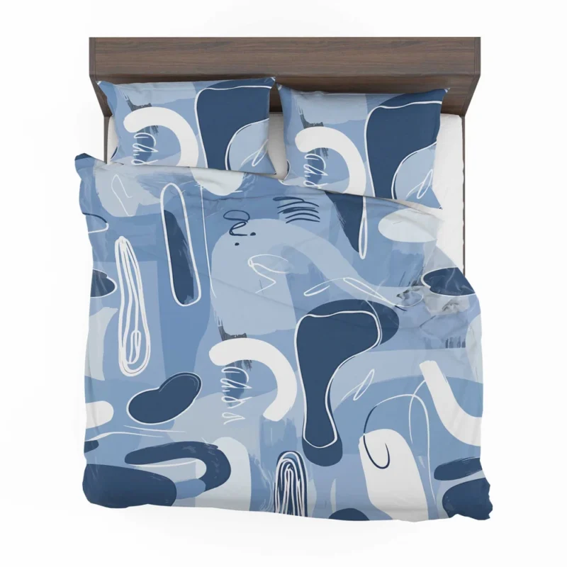 Hand Painted Abstract Art Bedding Set 2