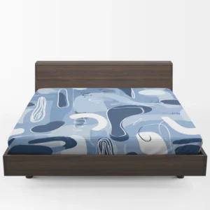 Hand Painted Abstract Art Fitted Sheet 1