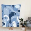 Hand Painted Abstract Art Fleece Blanket