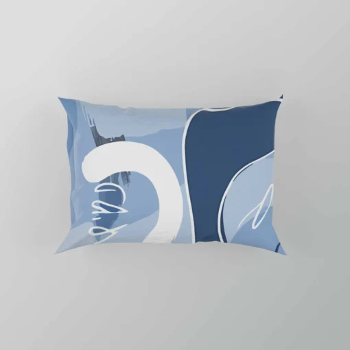 Hand Painted Abstract Art Pillow Case