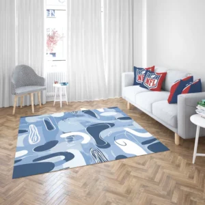 Hand Painted Abstract Art Rug 2