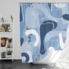 Hand Painted Abstract Art Shower Curtain