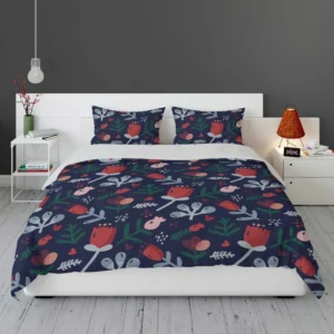 Hand Painted Abstract Floral Pattern Bedding Set 2