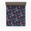 Hand Painted Abstract Floral Pattern Fitted Sheet