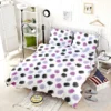 Hand Painted Black Blue Purple Giraffe Design Bedding Set