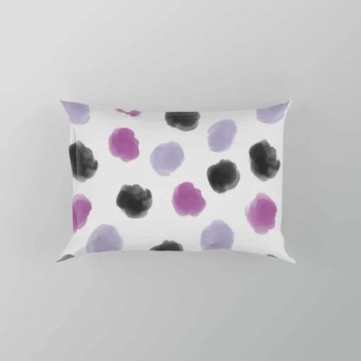 Hand Painted Black Blue Purple Giraffe Design Pillow Case