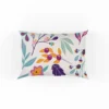 Hand Painted Exotic Floral Pattern Pillow Case