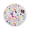 Hand Painted Exotic Floral Pattern Round Beach Towel