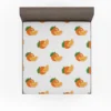 Hand Painted Orange Design Fitted Sheet