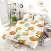 Hand Painted Oranges Leaves Bedding Set