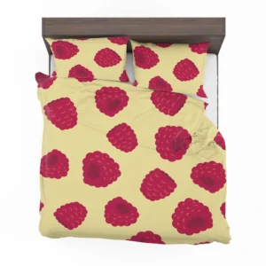 Hand Painted Raspberry Bedding Set 2