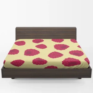 Hand Painted Raspberry Fitted Sheet 1