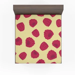 Hand Painted Raspberry Fitted Sheet