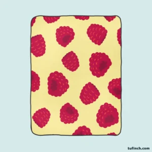 Hand Painted Raspberry Fleece Blanket 1