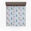 Hand Painted Reindeer Pattern Fitted Sheet