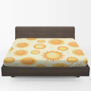 Hand Painted Sun Pattern Fitted Sheet 1