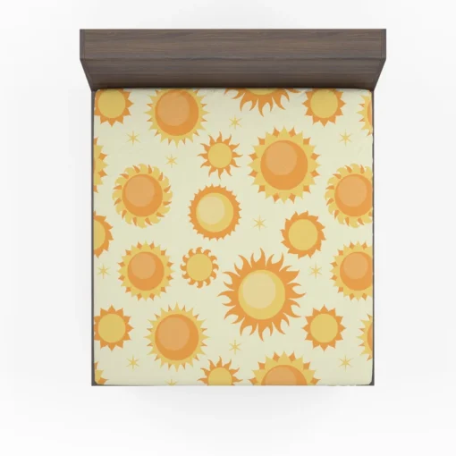 Hand Painted Sun Pattern Fitted Sheet