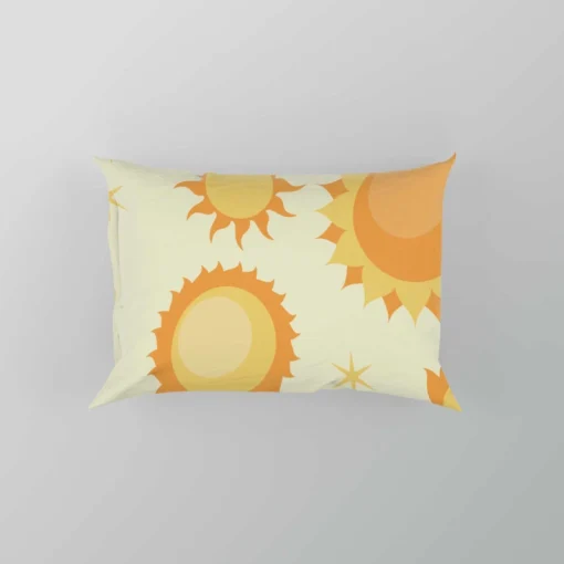 Hand Painted Sun Pattern Pillow Case