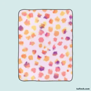 Hand Painted Watercolor Giraffe Design Fleece Blanket 1