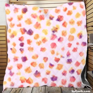 Hand Painted Watercolor Giraffe Design Quilt Blanket