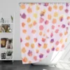 Hand Painted Watercolor Giraffe Design Shower Curtain