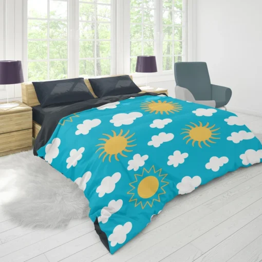 Happy Sunny Day Sun Raised Duvet Cover 1