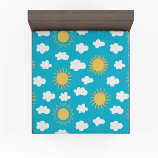 Happy Sunny Day Sun Raised Fitted Sheet