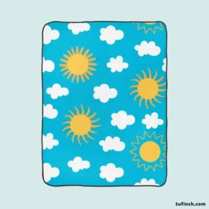 Happy Sunny Day Sun Raised Fleece Blanket 1