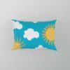 Happy Sunny Day Sun Raised Pillow Case