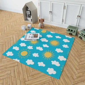 Happy Sunny Day Sun Raised Rug 1