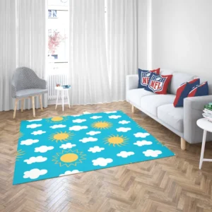 Happy Sunny Day Sun Raised Rug 2