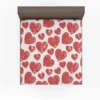 Hatch Red Heart Design Fitted Sheet