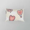 Heart Hot Air Balloon Love Pattern Pillow Case