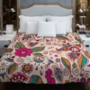 Henna Mehndi Floral Design Duvet Cover