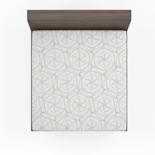 Hexagon Geometric Lines Fitted Sheet