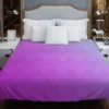 Hexagon Pattern Purple Gradient Duvet Cover