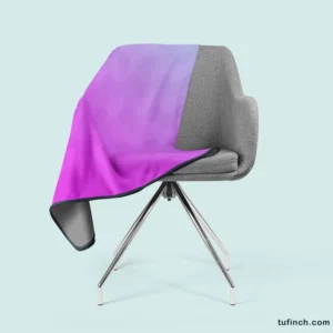 Hexagon Pattern Purple Gradient Fleece Blanket 2