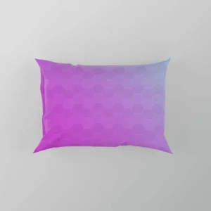 Hexagon Pattern Purple Gradient Pillow Case