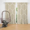 Hexagonal Pattern Abstract Background Curtain